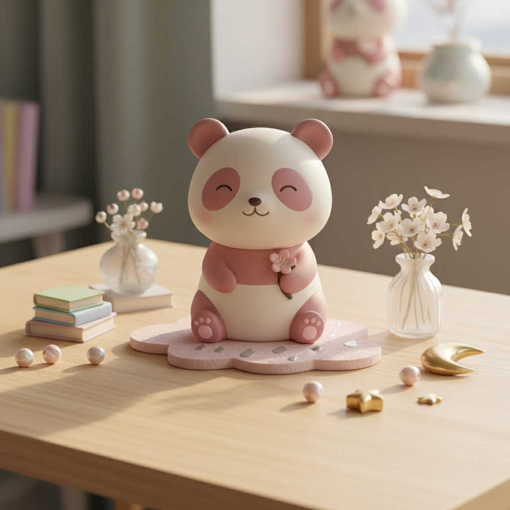 Cute Panda Figurine Desk Decoration